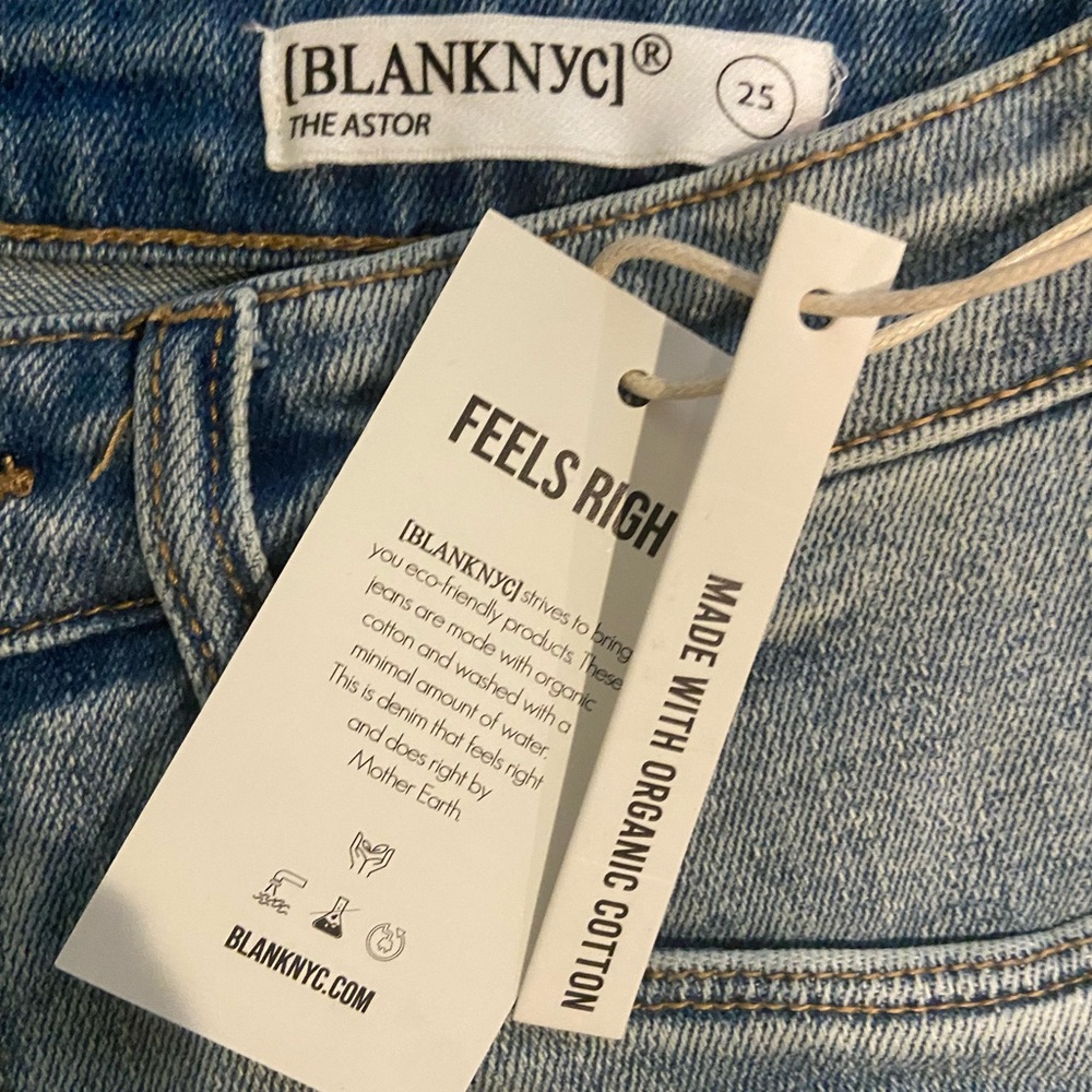 NWT! Blank NYC “The Astor cutoff shorts Sz 25 - Picture 2 of 4